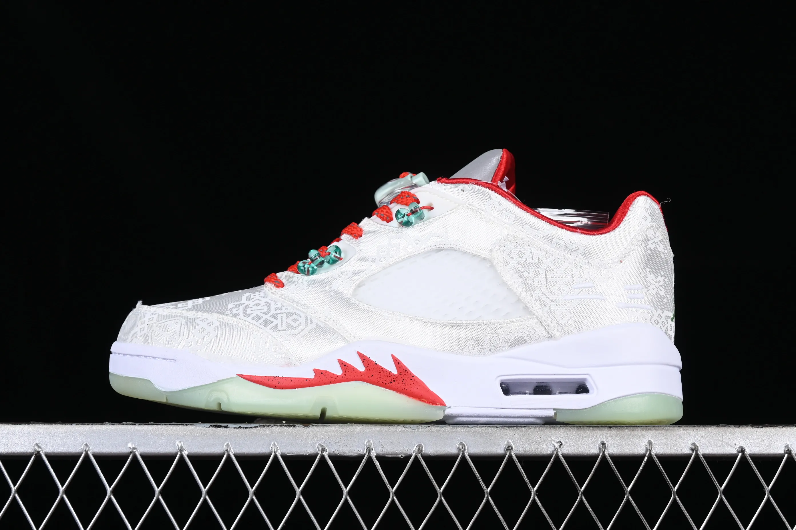 All categories Air Jordan Jordan series basketball shoes Air Jordan 5 Air Jordan 5 Low AJ5 Joe 5 white jade silk low-top basketball shoes DM4640-666